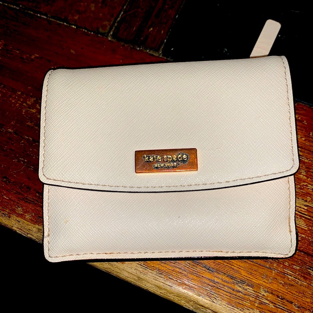 Kate Spade card wallet with change pocket.